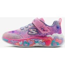 Skechers Eternal Heart Lights Küçük Kız Çocuk Pembe Işıklı Spor Ayakkabı 302696N Lpmt