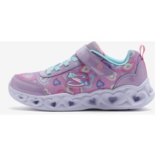 Skechers Heart Lights-Boogie Love Büyük Kız Çocuk Mor Işıklı Spor Ayakkabı 303257L Lvmt