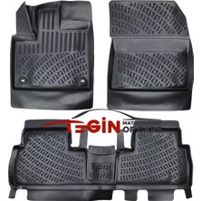 Opel Combo Excellence Paket 3D Havuzlu Paspas 2022 Siyah