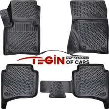 Volkswagen Touareg 4 Bölge Klimalı 3D Havuzlu Paspas 2012 Siyah