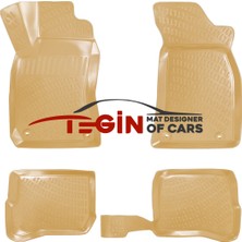 Audi A4 B5 1995-2001 3D Havuzlu Paspas Bej