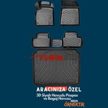 Opel Combo 2017 Bagaj Havuzu + Siyah 3D Havuzlu Paspas