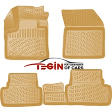 Peugeot 3008 2018 3D Havuzlu Paspas Bej