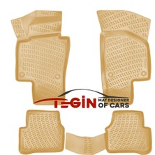 Volkswagen Passat cc 2008 3D Havuzlu Paspas Bej