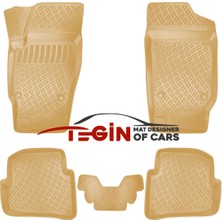 Volkswagen Polo 2002-2009 3D Havuzlu Paspas Bej