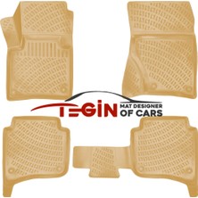 Volkswagen Touareg 4 Bölge Klimalı 2015 3D Havuzlu Paspas Bej