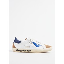 4B12 Beyaz - Mavi Erkek Sneaker Suprıme