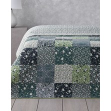 English Home Flower Patch King Size Çok Amaçlı Örtü 240 x 220 cm Yeşil