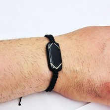 Tesbih Pasajı Gümüş Isimli Usta Işçilikli Oltu Taşı Bileklik