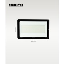 AC Aydınlatma 500W LED Projektör 6500K Beyaz Işık