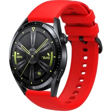 Tagomoon Huawei Watch Gt3 46MM Uyumlu Kordon Yumuşak Dokulu Soft Renk Tokalı Silikon Kayış