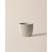 Dolly Saksı - Ekru - 20 cm