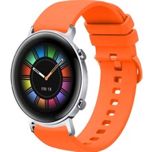 Kreton Huawei Watch Gt2 42MM ile Uyumlu Kordon Jel Silikon Tokalı Kayış