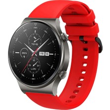 Tagomoon Huawei Watch Gt2 Pro Uyumlu Yumuşak Dokulu Soft Renk Silikon Kordon Kayış