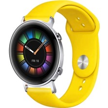 Kreton Huawei Watch Gt2 42MM ile Uyumlu Kordon Yumuşak Dokulu Esnek Jel Silikon Kayış