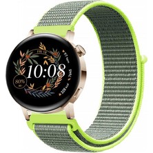 Kreton Huawei Watch Gt3 42MM ile Uyumlu Kordon Cırt Cırtlı Spor Kumaş Kayış