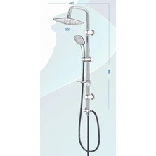 Banyonatural Tepe Yağmurlama Duş Seti Camel Pirinç Yönlendirici