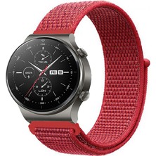 Tagomoon Huawei Watch Gt2 Pro Akıllı Saat Uyumlu Spor Kumaş Desenli Cırt Cırtlı Kordon Kayış
