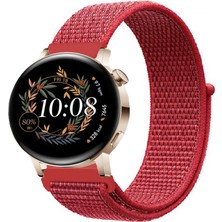Kreton Huawei Watch Gt3 42MM ile Uyumlu Kordon Cırt Cırtlı Spor Kumaş Kayış