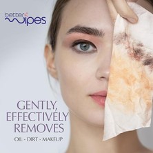 Better Wipes Makyaj Temizleme Mendilleri Ekstra Kalın, Hipoalerjenik,alkolsüz,suya Dayanıklı 25 Adet