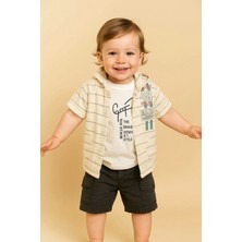 İklimix Kapşonlu Müslim Gömlek 3'lü Takım