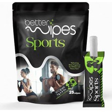 Better Wipes Sporcular ve Fitness Tutkunları için Vücud Temizleme Mendilleri 25 Adet