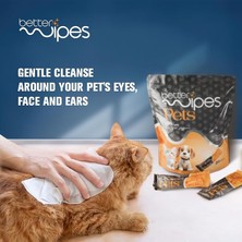 Better Wipes Evcil Hayvanlar Patiler,yüz,kulaklarin Için Ultra Yumuşak Temizleme Mendilleri 25 Adet