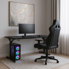 Epic- x  Oyuncu ve Bilgisayar Masası-Siyah 180 x 76 x 80  cm
