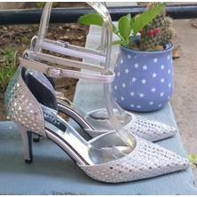 Bags Shoes Kuum K712642 Kadın Premium Taşlı Abiye Stiletto Ayakkabı