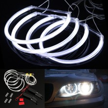 İpoearthu Bmw E46 3 Serisi Için 4x Ccfl Angel Eye Halo LED Halka Işık Beyaz Projektör Olmayan (Yurt Dışından)