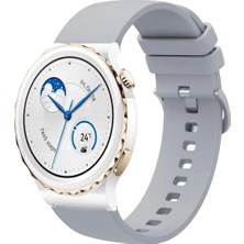 Kreton Huawei Watch Gt3 Pro 43MM ile Uyumlu Kordon Jel Silikon Tokalı Kayış