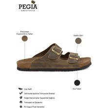 Pegia Erkek Bantlı Deri Terlik 215020