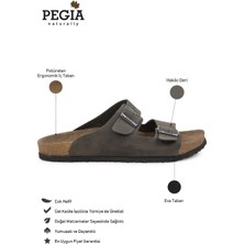 Pegia Erkek Bantlı Deri Terlik 215020