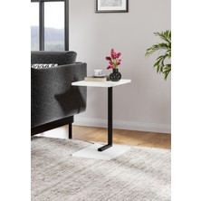 Tekli Zigon Sehpa 40x30 - Beyaz