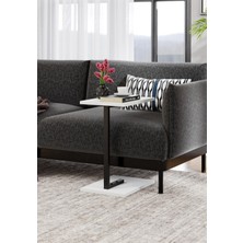 Tekli Zigon Sehpa 40x30 - Beyaz
