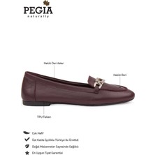 Pegia Hakiki Deri Tokalı Kadın Loafer DG6045