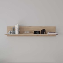 Dekoratif Duvar Rafı-Florida Meşe 120X25X20 cm