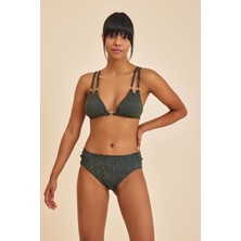 Maldives Lacivert Dolgusuz Üçgen Bikini Üst