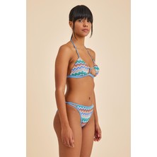 Hawaii Mavi Balensiz Üçgen Bralet Bikini Üst