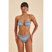 Hawaii Mavi Balensiz Üçgen Bralet Bikini Üst