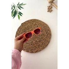 Miniğimin Cicileri Renkli Plastik Çocuk gözlük - Turuncu