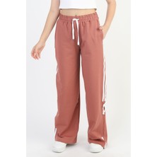 Kız Çocuk Cepli Rahat Kesim Penye Eşofman Altı