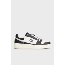 Tommy Jeans Deri Karışımlı Logolu Sneaker Ayakkabı Erkek Ayakkabı EM0EM01610 Bds