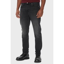 Calvin Klein Erkek Daralan Paça Siyah Yıkamalı Siyah Jeans LV04RB754G-846