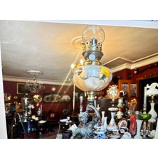 82 cm Boyunda Fransız Gaz Lambası - Çalışır Durumda