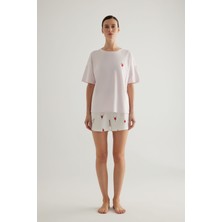 Kadın Pamuklu Şort Pijama Altı