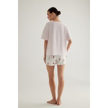 Kadın Pamuklu Şort Pijama Altı