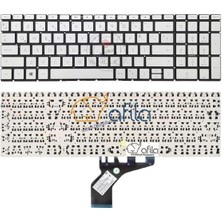 Hp 250 G9 (6Q8M7ES18, 6Q8M7ES19) Uyumlu Notebook Klavyesi, Laptop Tuş Takımı (Silver Tr)