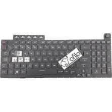 Asus Tuf Gaming F17 FX706LI-HX175A3 Notebook Klavyesi, Laptop Tuş Takımı (Siyah Tr) Rgb Işıklı