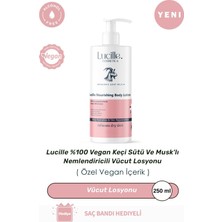 %100 Vegan Keçi Sütü ve Musk'lı Nemlendiricili Vücut Losyonu 250 ML - Niacinamide Içerikli